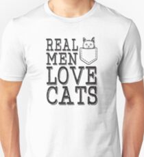 Real men love cats Slim Fit T-Shirt