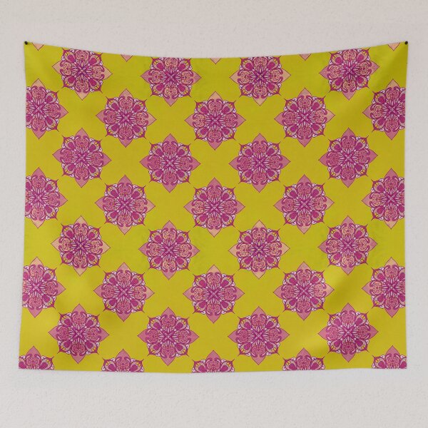 Item preview, Vintage Diamond Mandala Damask designed and sold by tanyadraws.