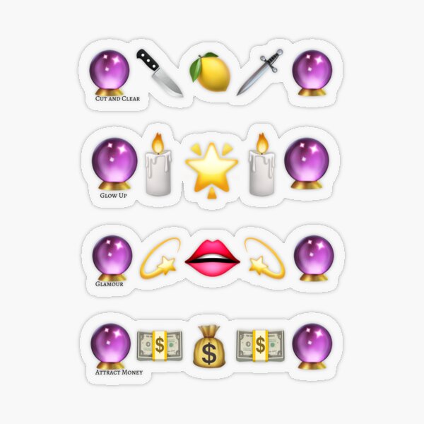 "Get It" Emoji Spell Set (USA) Transparent Sticker