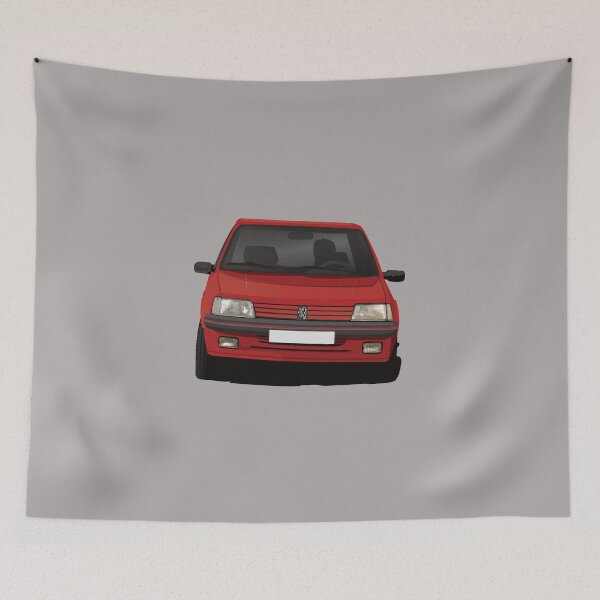 Item preview, Cornering red 205 GTi hot hatch designed and sold by knappidesign.