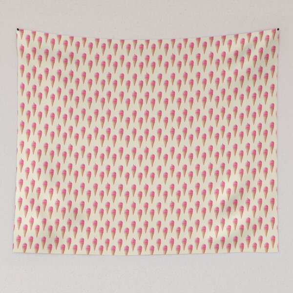 Item preview, Strawberry Ice Cream Pattern - Cream designed and sold by tanyadraws.