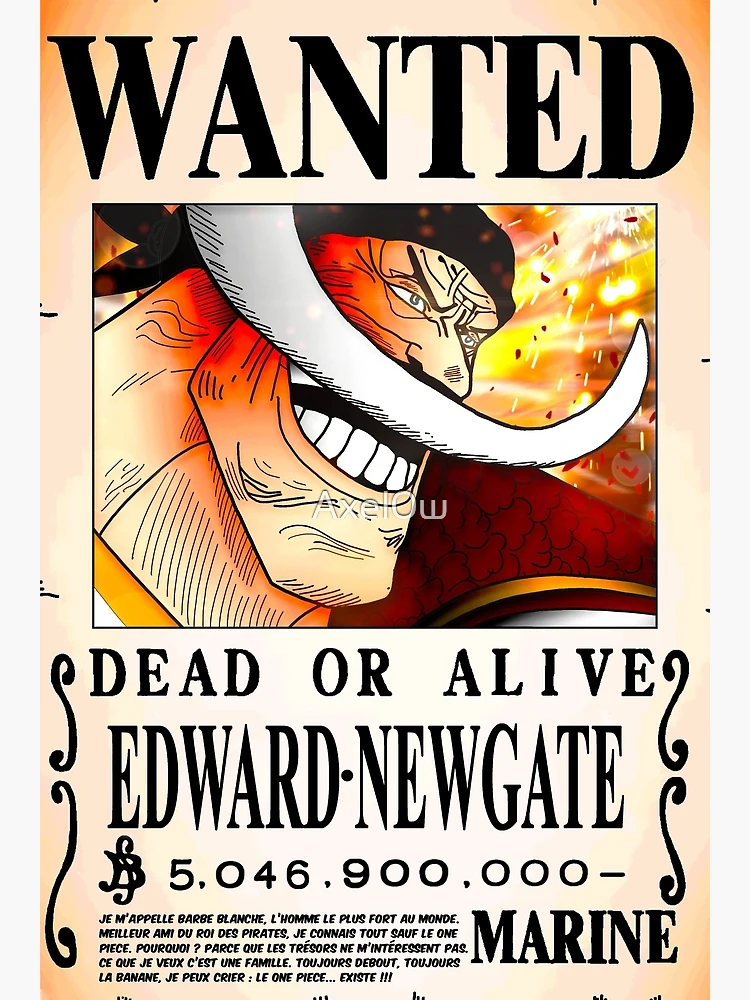 One Piece Wanted Poster - Edward Newgate Whitebeard