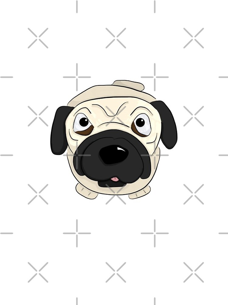 Thumbnail 4 of 4, iPhone Case, Wrinkly Pug designed and sold by Rustically.