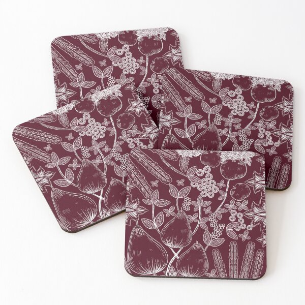 Item preview, Red Woodcut fruit designed and sold by Sydnie Does Art.