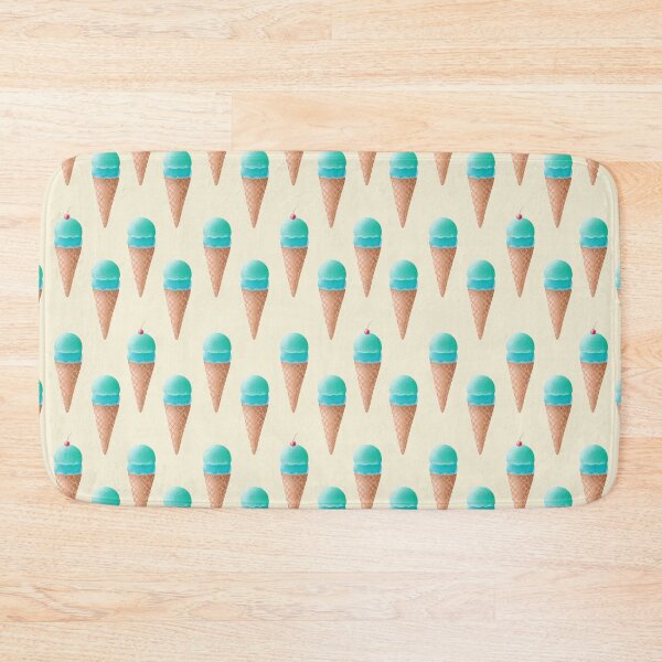 Item preview, Blue Ice Cream Pattern - Cream designed and sold by tanyadraws.