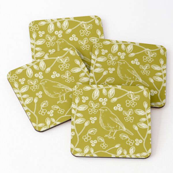 Item preview, Green Woodcut Bird designed and sold by Sydnie Does Art.