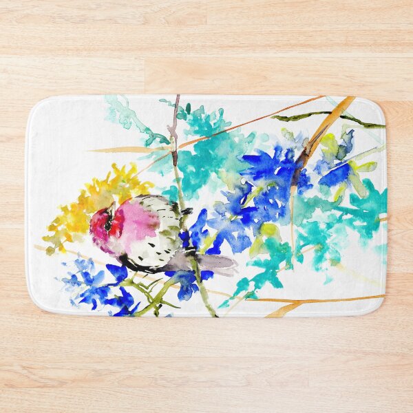 Item preview, House Finch And Wild flowers  designed and sold by surenart.