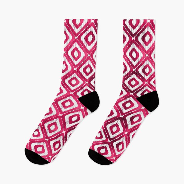 Item preview, Ruby Red Ikat Pattern designed and sold by tanyadraws.