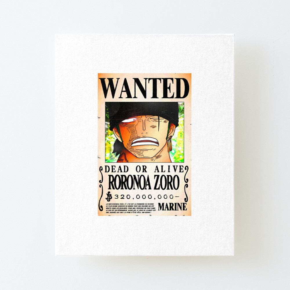 Wanted Poster Roronoa Zoro 3 Million Berrys One Piece Art Board Print By Axel0w Redbubble