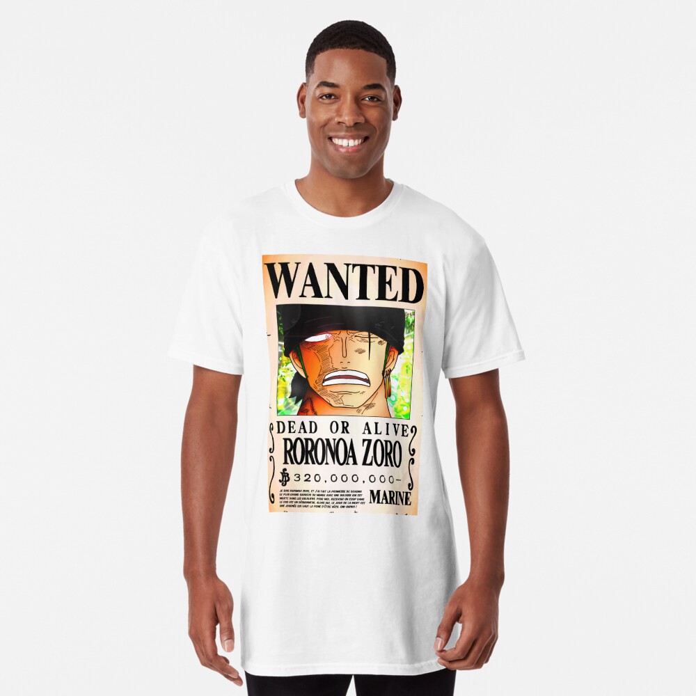 Wanted Poster Roronoa Zoro 3 Million Berrys One Piece T Shirt By Axel0w Redbubble