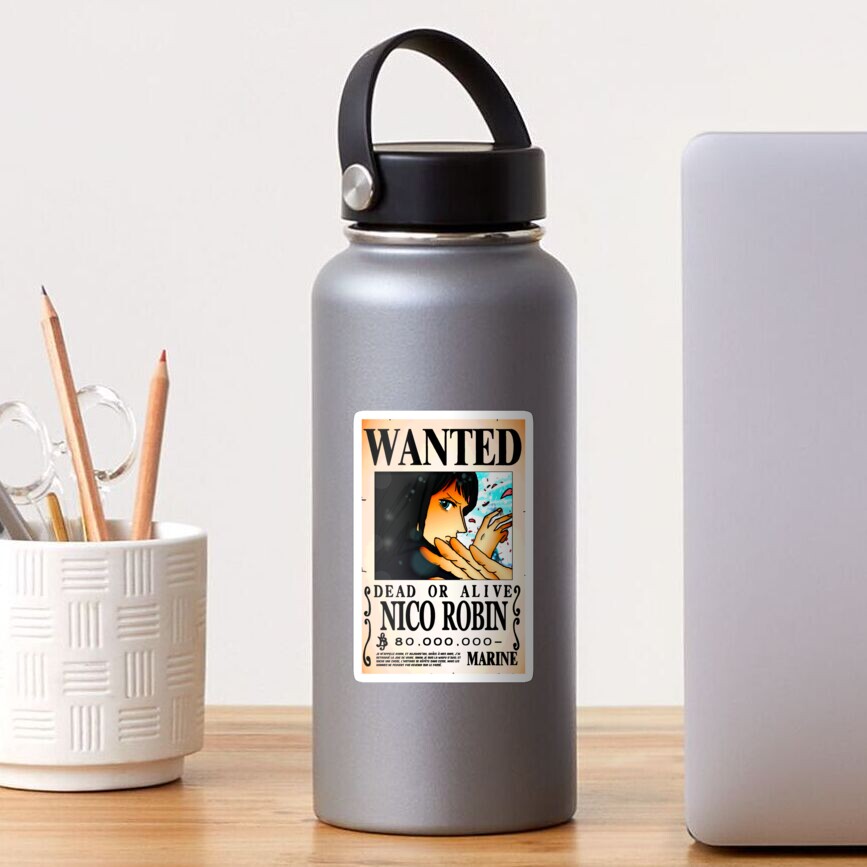 Wanted Poster Nico Robin 80 Million Berrys One Piece Sticker By Axel0w Redbubble