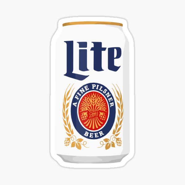 Miler Lite Can Sticker