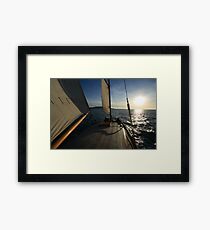 Cirrus in Portland Harbour Framed Print