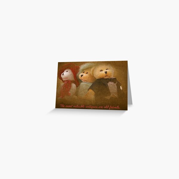 Teddys' Night Out (card) Greeting Card
