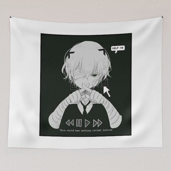 Item preview, Help Me Glitch - Sad Anime Boy designed and sold by Daddydesigns Clothing.