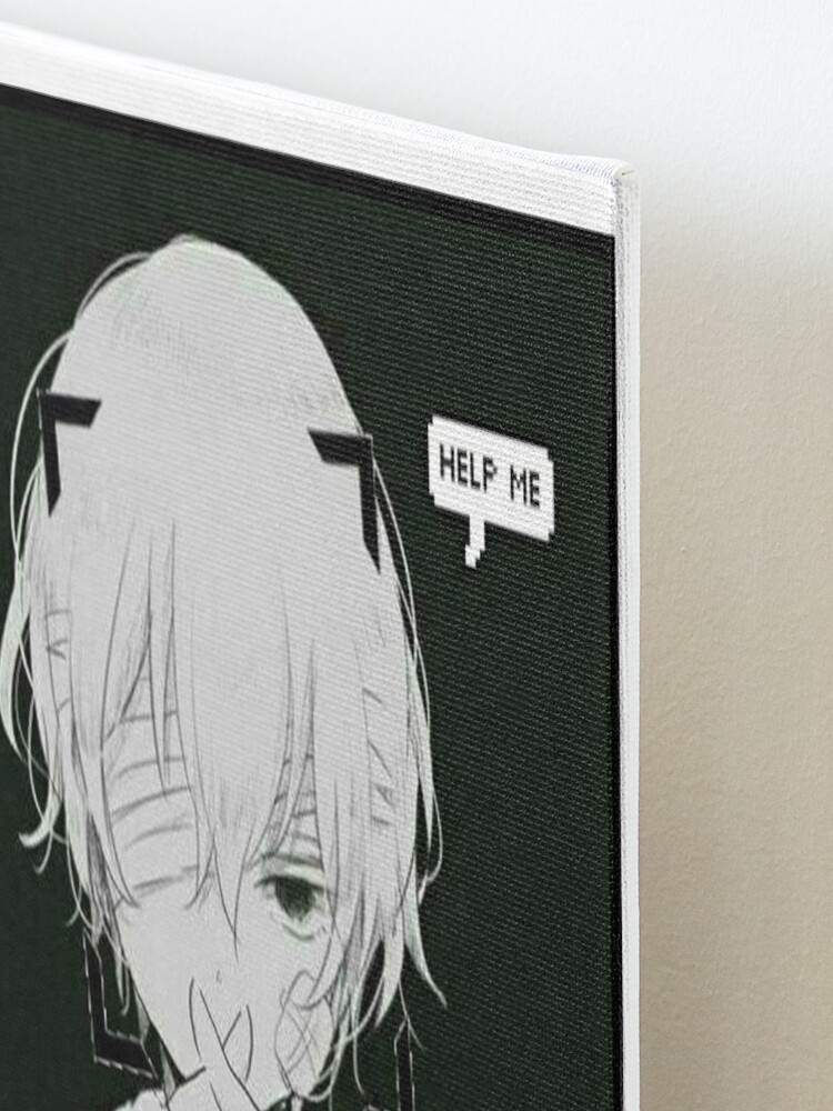 Error Glitch - Sad Anime Boy Art Board Print for Sale by LEVANKOV Items