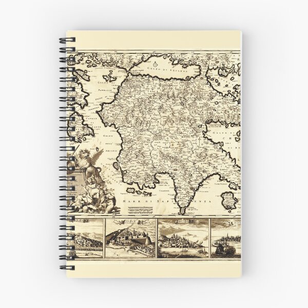 Item preview, Map of Peloponnesus, Greece (1688) designed and sold by allhistory.