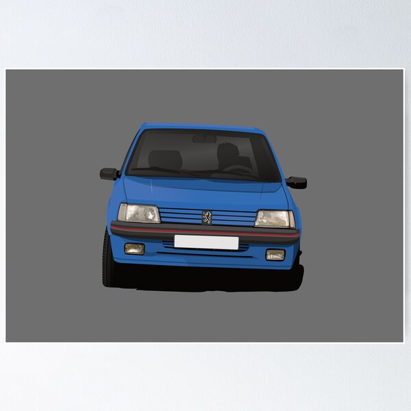 Item preview, Hot hatch 205 GTi azul en las curvas designed and sold by knappidesign.