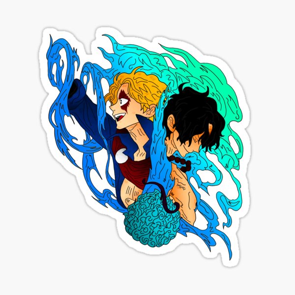 One Piece Ace Devil Fruit Pixel Art (Mera Mera) Sticker for Sale by  SnailKisses