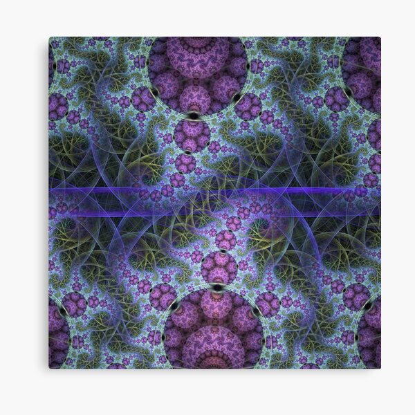 Mobius dragons and other patterns, fractal abstract artwork Canvas Print