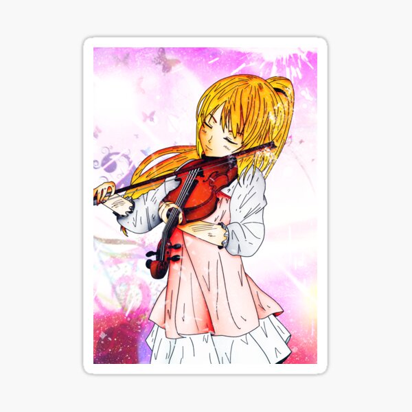 Kaori Your Lie in April Anime Music Phrase, shigatsu wa kimi no uso, cg  Artwork, fictional Character, violin png