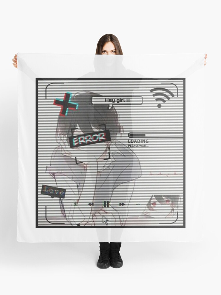 Error Glitch - Sad Anime Girl Art Board Print for Sale by LEVANKOV Items