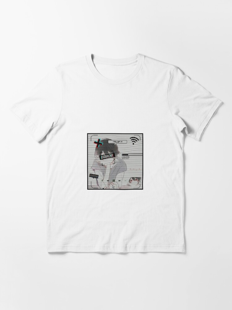 Glitch Sad Anime Boy Pfp T Shirt Cheap