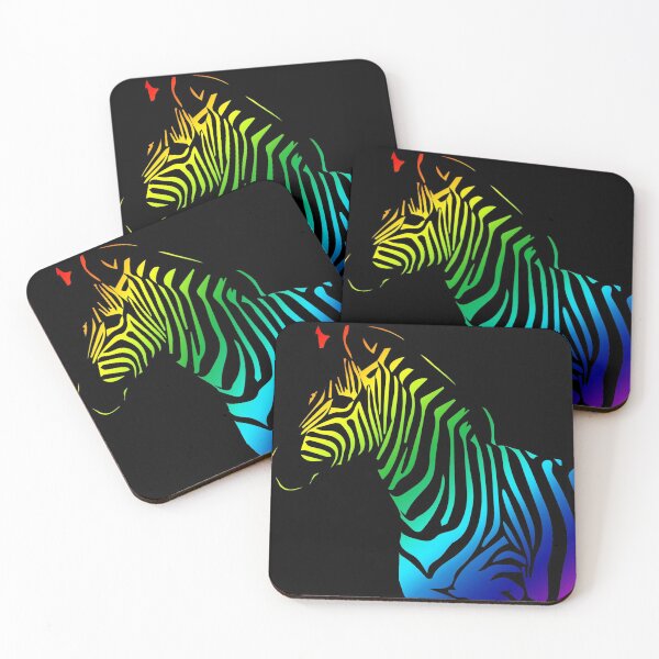 Item preview, Rainbow Zebra "Cutout" designed and sold by ArtByJensterG.
