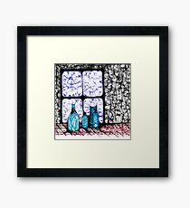 Country Store Window Framed Print