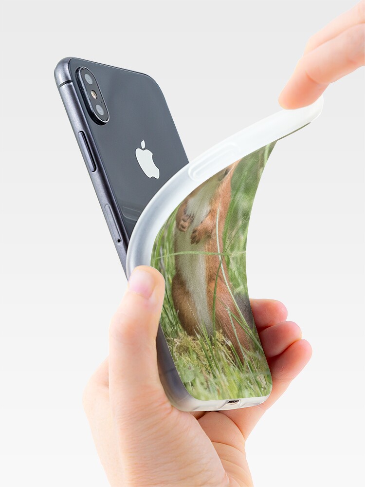 Alternate view of Squirrel in the grass iPhone Case & Cover