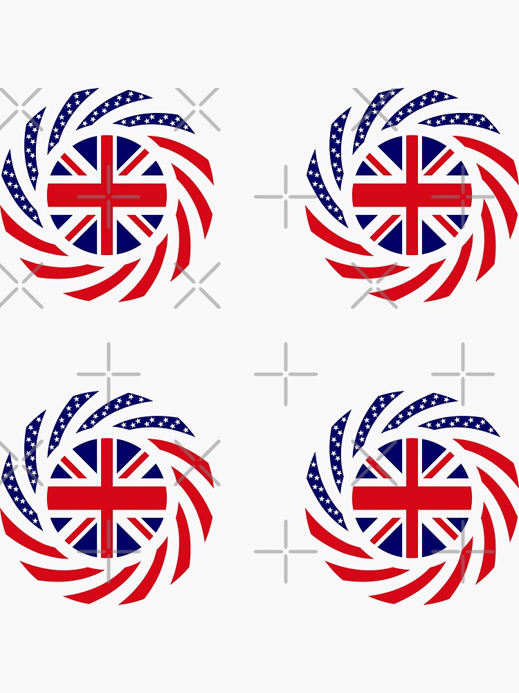 British American Multinational Patriot Flag Series by carbonfibreme