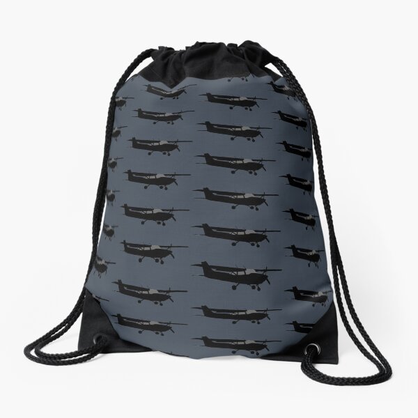Cessna Aircraft Rider Drawstring Bag