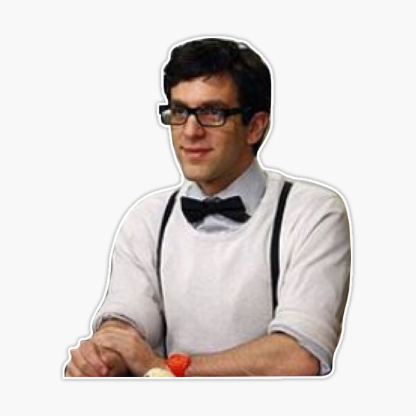 Ryan Howard Bow Tie - The Office Sticker for Sale by mick dunning