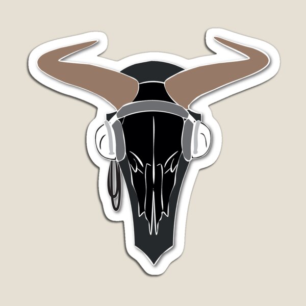 221B Bison Skull Magnet