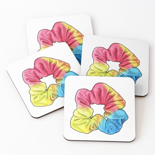 Item preview, Scrunchie VSCO Girl Hair Tie Girls Colorful Rainbow designed and sold by DESTINATIONS DECAL DOS.