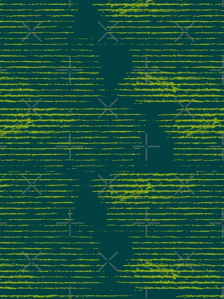 Emerald green grungy stripes by nobelbunt