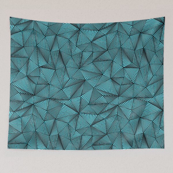 Item preview, Teal Geometric Pattern by MasArt designed and sold by MasartDesigns.