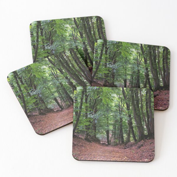 Item preview, Leaves falling on the path in forest designed and sold by ArtJohannes.