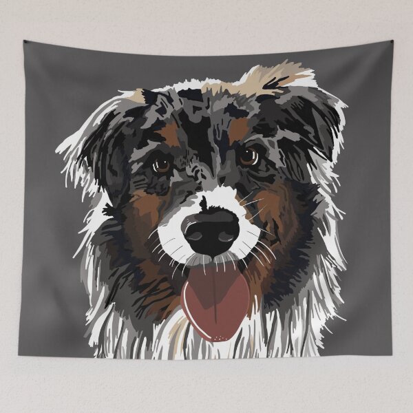 Item preview, Watson the Australian Shepherd designed and sold by Quick Brown Fox Canada.