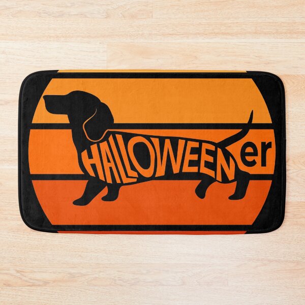 Item preview, Dachshund Halloween Vintage Retro Silhouette Design designed and sold by Midlife50.
