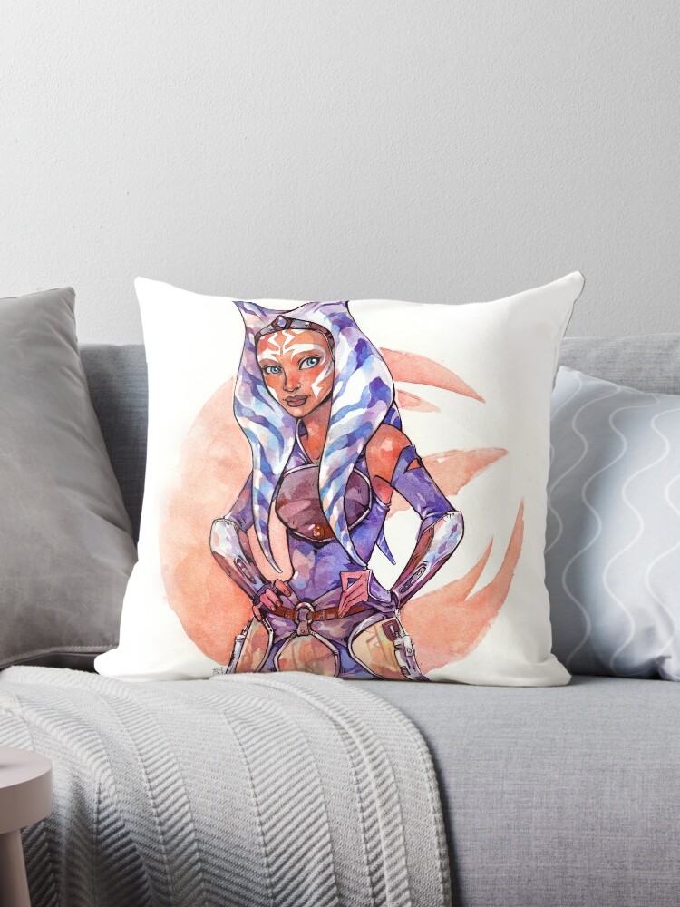 Star Wars Throw Pillows, Rebels Clone Wars Ahsoka Tano Throw Pillow