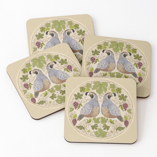 Item preview, Quail pair designed and sold by Marcia and Ron Stacy Studios.