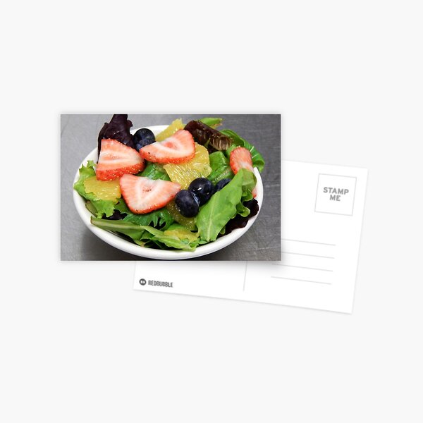 Gourmet Salad w/ Fruit Postcard