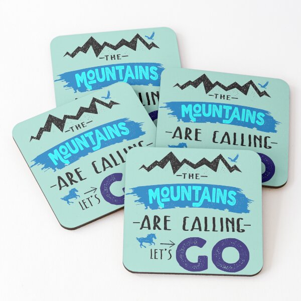 Item preview, The Mountains Are Calling - Let's Go designed and sold by MclaughlinGifts.
