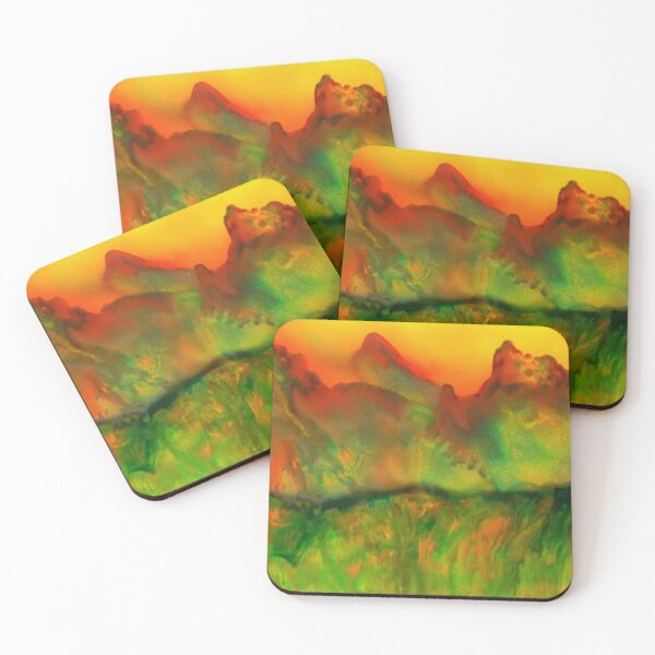 Item preview, Sunset on the Red Mountains designed and sold by George Hutton Hunter.