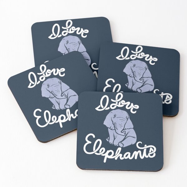 Item preview, I love elephants designed and sold by FrictionMaxxing.