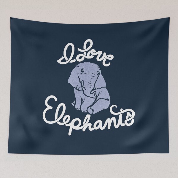 Item preview, I love elephants designed and sold by FrictionMaxxing.