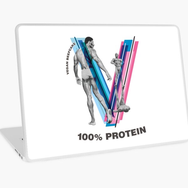 Vegan Beefcake 2 Laptop Skin