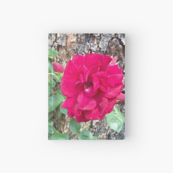 Lovely Red Flower Hardcover Journal