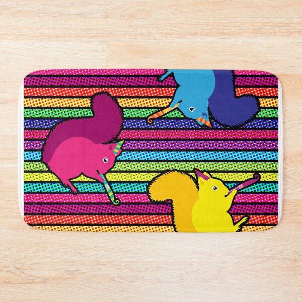 Item preview, Rainbow party squirrel pattern designed and sold by HotVector.